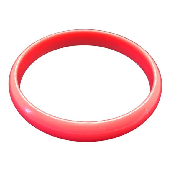 3 Bohemian Peach Pink Coral Plastic/Acrylic Bangle Bracelets - Picture 4 of 7